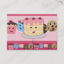 Buscar kawaii tarjetas de visita Torta