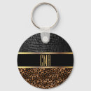 Buscar cuero negro llaveros Huella animal