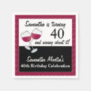 Buscar vino divertido servilletas Fiesta de cumpleaños