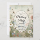 Buscar el vintage florece la invitaciones Para ella