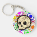 Buscar skull redondeados llaveros Rojo