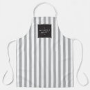 Buscar rayas grises y blancas delantales Panadería