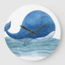 Buscar ballena relojes de pared Ilustracion