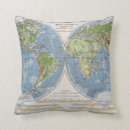 Buscar mapas de viejo mundo cojines Antigüedad