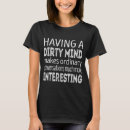 Buscar mente sucia camisetas Ordinario