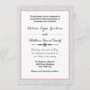 Buscar violeta y blanco invitaciones Sencillo