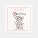 Buscar elefante servilletas Rosa