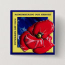 Buscar amapola roja chapas Militar