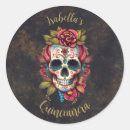 Buscar calaveras de azúcar pegatinas Para ella