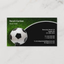 Buscar futbol tarjetas de visita Entrenadores