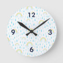 Buscar gotas lluvia de relojes de pared Colorido
