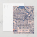Buscar mapa de los ángeles postales Vintage