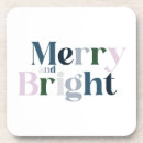 Buscar felices navidad posavasos Tipografía