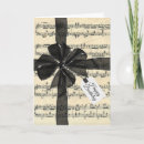 Buscar partitura musical tarjetas Vintage
