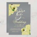 Buscar gris amarillo boda invitaciones Parejas