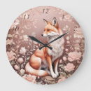 Buscar zorro relojes de pared Para ella