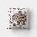 Buscar elefante tribal cojines Flores