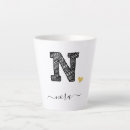 Buscar la letra n tazas Retro