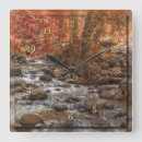 Buscar hojas otoño relojes de pared Bosque