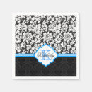 Buscar damasco azul servilletas Elegante