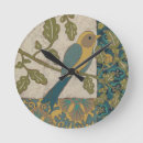 Buscar pájaro en rama relojes de pared Naturaleza