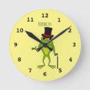 Buscar rana divertida relojes de pared Para todos