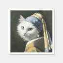 Buscar gato blanco servilletas General y unisex