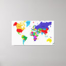 Buscar mapa del mundo lienzos Geografía