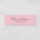 Buscar cosmetologist tarjetas de visita Minimalista