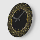 Buscar flor la mandala de relojes de pared Oro