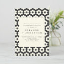 Buscar hexágono invitaciones Blanco y negro