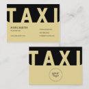 Buscar taxis tarjetas de visita Amarillo