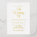 Buscar metal dorado invitaciones Elegante