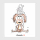 Buscar cabeza de perro pegatinas Adorable