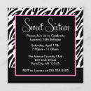 Buscar estampado de zebra invitaciones Femenino