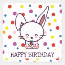 Buscar del conejito del feliz cumpleaños pegatinas Lindo