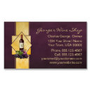 Buscar tienda vino de tarjetas de visita Uvas