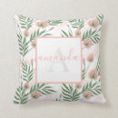 Buscar floral verde cojines Rosa y verde