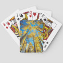 Buscar otoñal barajas de cartas Azul