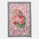 Buscar rosas del vintage paños de cocina Floral