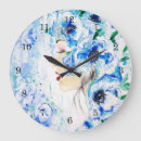 Buscar chicas relojes de pared Azul