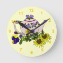 Buscar tetera relojes de pared Flores