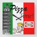 Buscar cocinero italiano relojes de pared Pizza