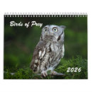Buscar búho calendarios Aves de presa