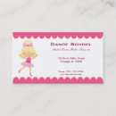 Buscar danza tarjetas de visita Ballet