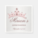 Buscar tiara servilletas Quinceañera