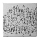 Buscar calles de parís azulejos Escena de calle