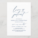 Buscar el amor es paciente invitaciones Aplazamiento