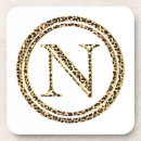 Buscar letra n posavasos Oro