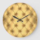 Buscar textura cuero de relojes de pared Dorado